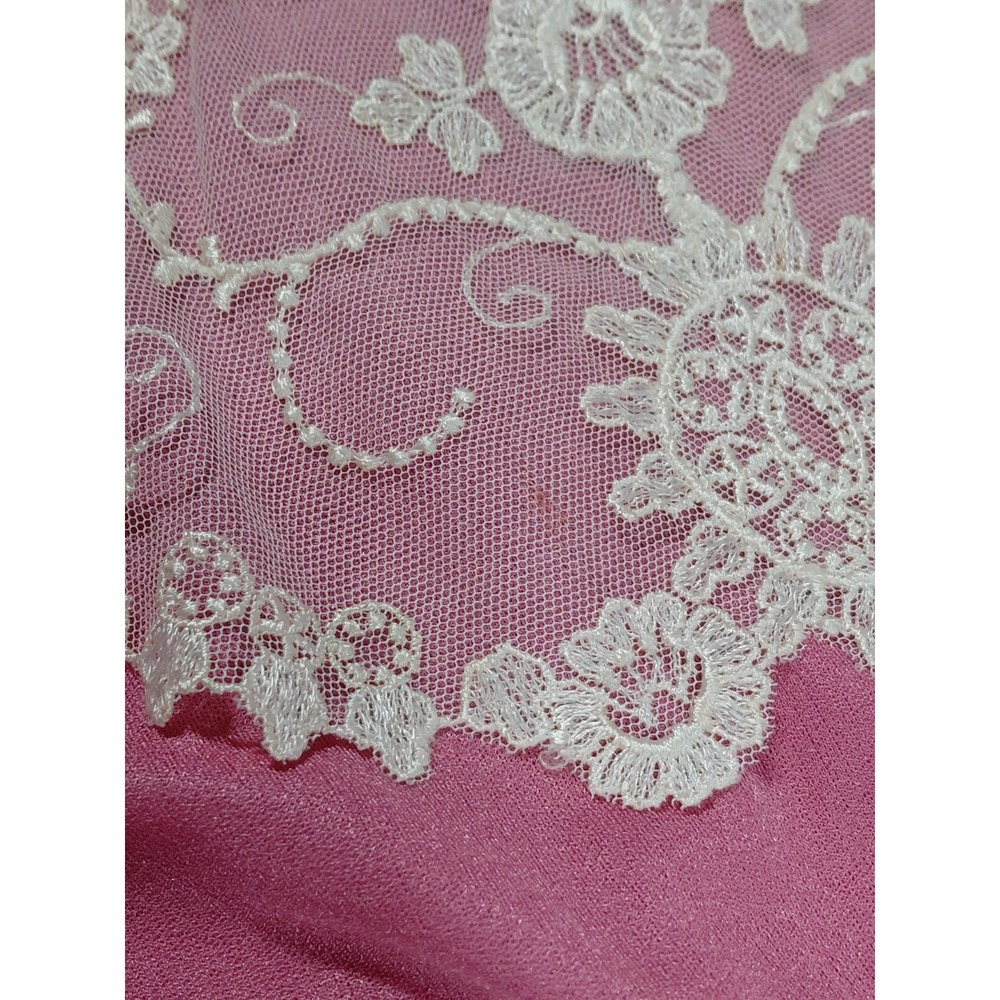 Vintage Union Made Lace Trimmed Dress Sz 9/10 - Picture 6 of 16